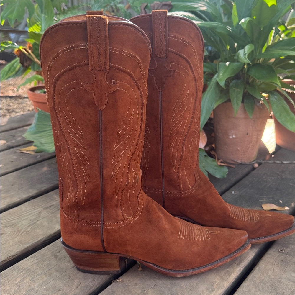 Lucchese Classics Rust Suede Boots | size 10
style L455154